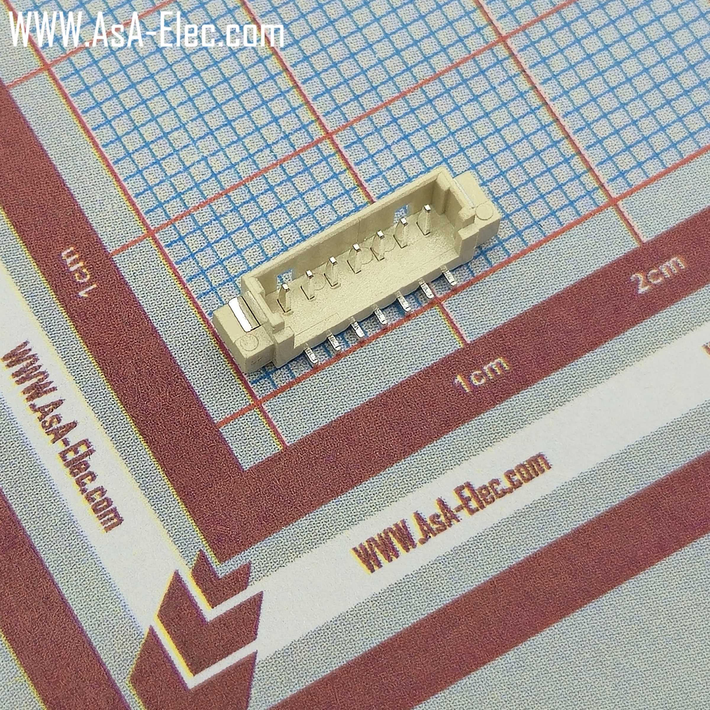 کانکتور FH تیغه ای 1.25 میلی متر 7 پین نر SMD STRAIGHT